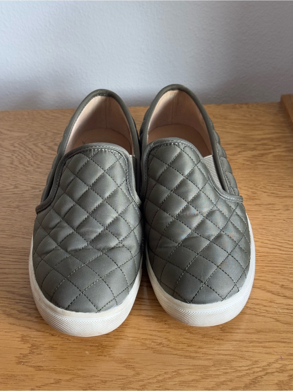 Mossimo Supply Co. Quilted Slip-On Sneakers in Olive